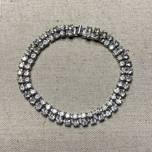 💛 Jay Kel Rhinestone Double Strand Bracelet